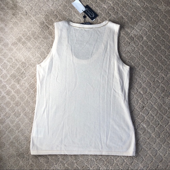 ⬇️Magaschoni cashmere cardiganset metallictrim NEW - Picture 5 of 8